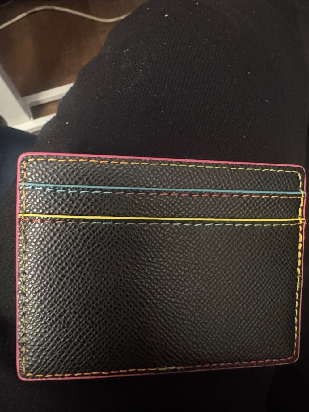 Kurt Geiger Black Card Holder - Neon - Picture 4 of 5